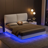 Levede Queen Floating Bed Frame - Close-Up Angle