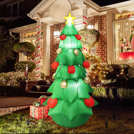 Santaco 2.5M Inflatable Christmas with Led Lights-1952534169020141575