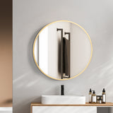 Yezi Wall Mirror Bathroom Makeup Mirrors 70cm - Rear View
