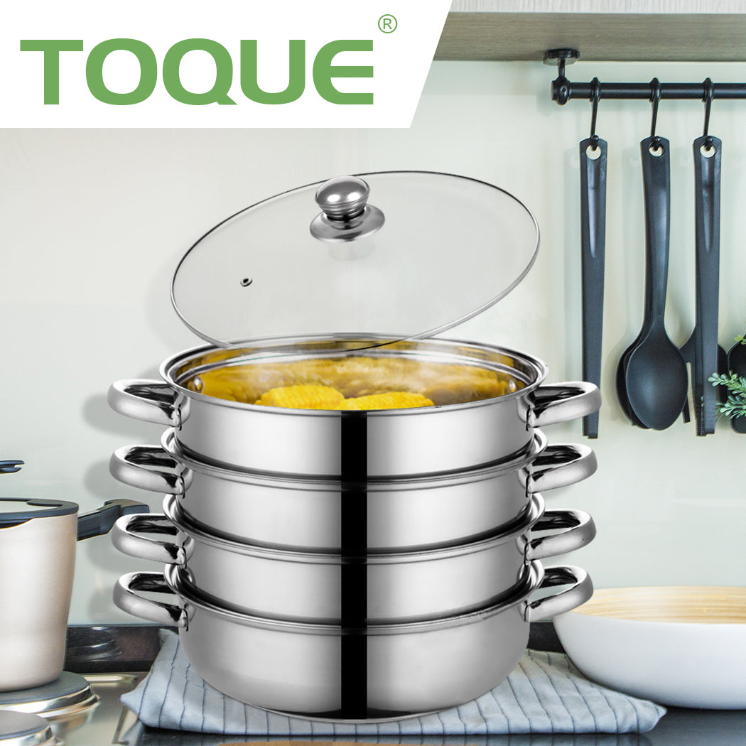 TOQUE Stainless Steel Steamer Meat Vegetable-2006733058199392263