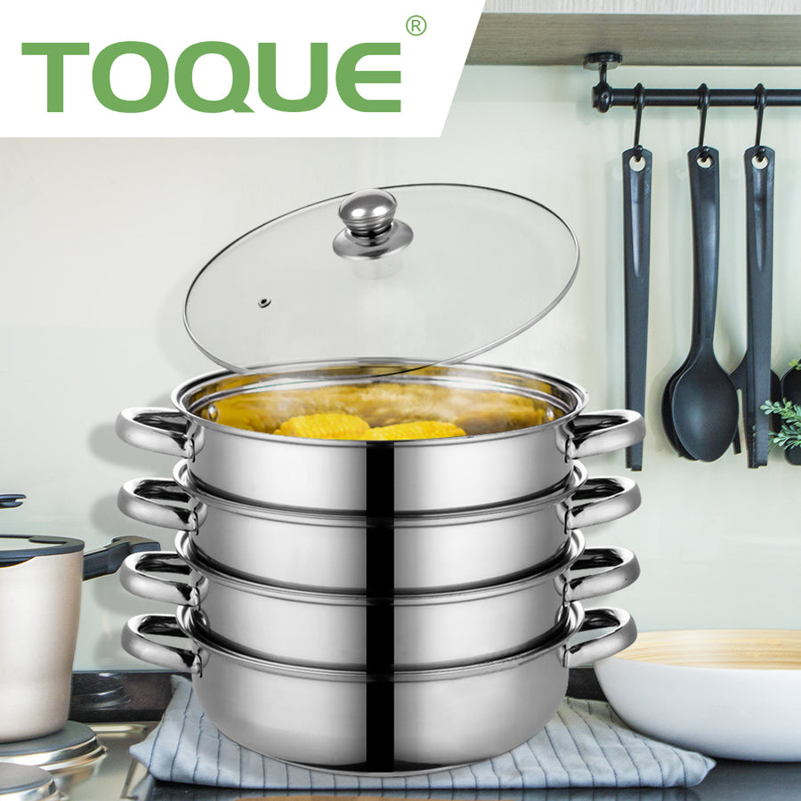 TOQUE Stainless Steel Steamer Meat Vegetable-2006733058199392263