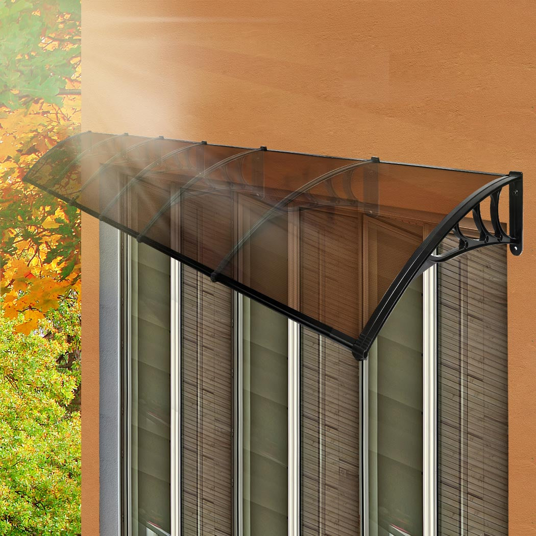 Mountview Window Door Awning Outdoor 1M X 6M Brown 1x6M-2006733105414672391
