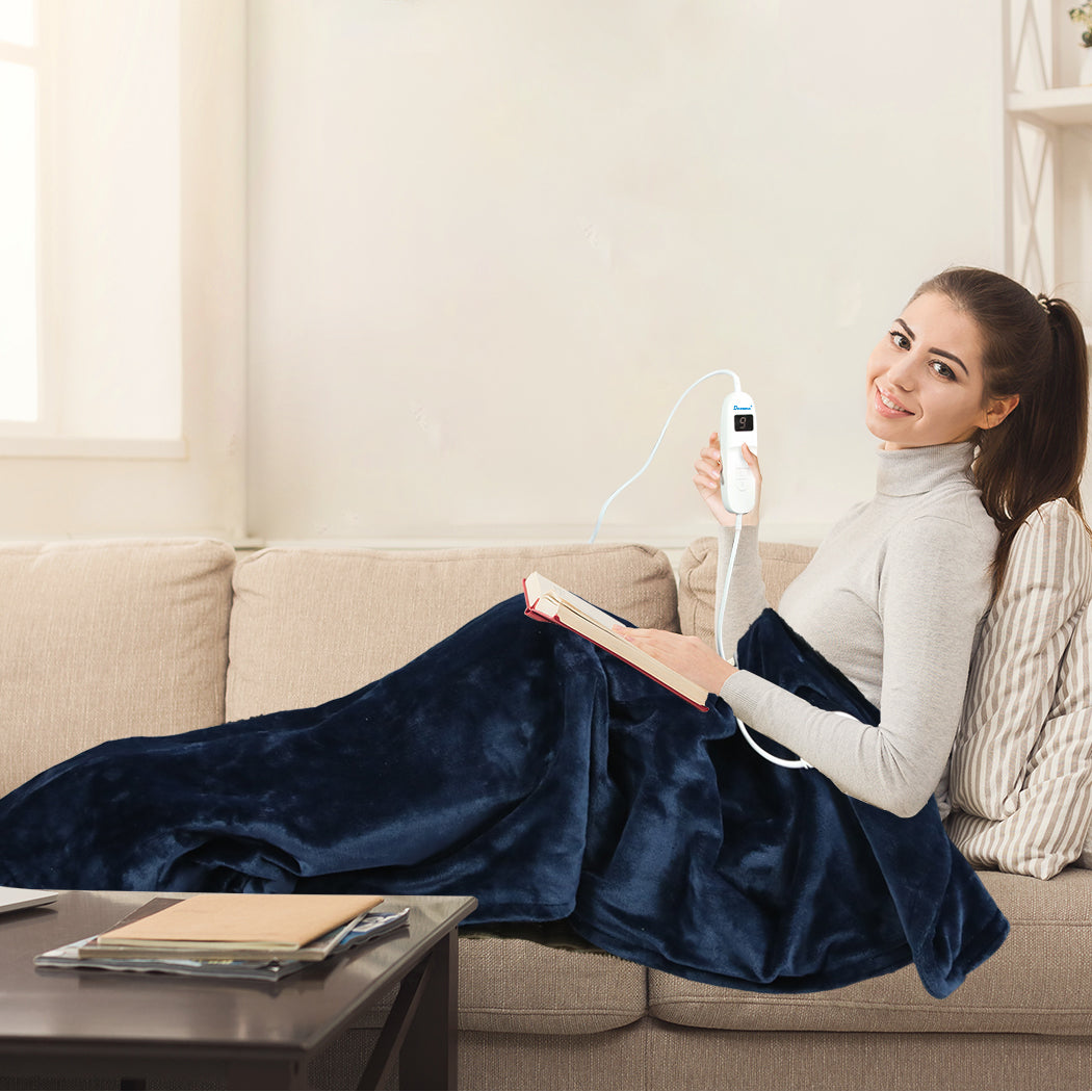 DreamZ Electric Throw Blanket Heated Timer Bedding Washable Warm Winter 160X130-2018816803442135047