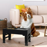 PaWz Elevated Pet Feeder 4 Height Adjustable - Close-Up Angle