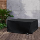 Marlow Outdoor Furniture Cover Garden Black 10cm Extension - Close-Up Angle