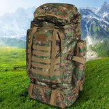 Slimbridge 80L Military Tactical Backpack - Rear View