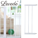 Levede Baby Safety Gate Adjustable Pet White 20cm Extension - Close-Up Angle