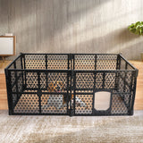PaWz Pet Playpen Folding Dog Plastic M Medium - Close-Up Angle