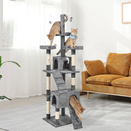 PaWz Cat Tree Scratching Post Scratcher Grey-2006733201548120071