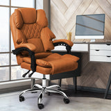 Levede Gaming Chair Office Computer Brown No Footrest - Close-Up Angle