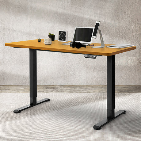 Levede Motorised Standing Desk Adjustable 120cm Natural 800x 1.5MM-2006733290450587655