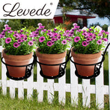 Levede 3x Plant Stand flower Holder Black - Close-Up Angle