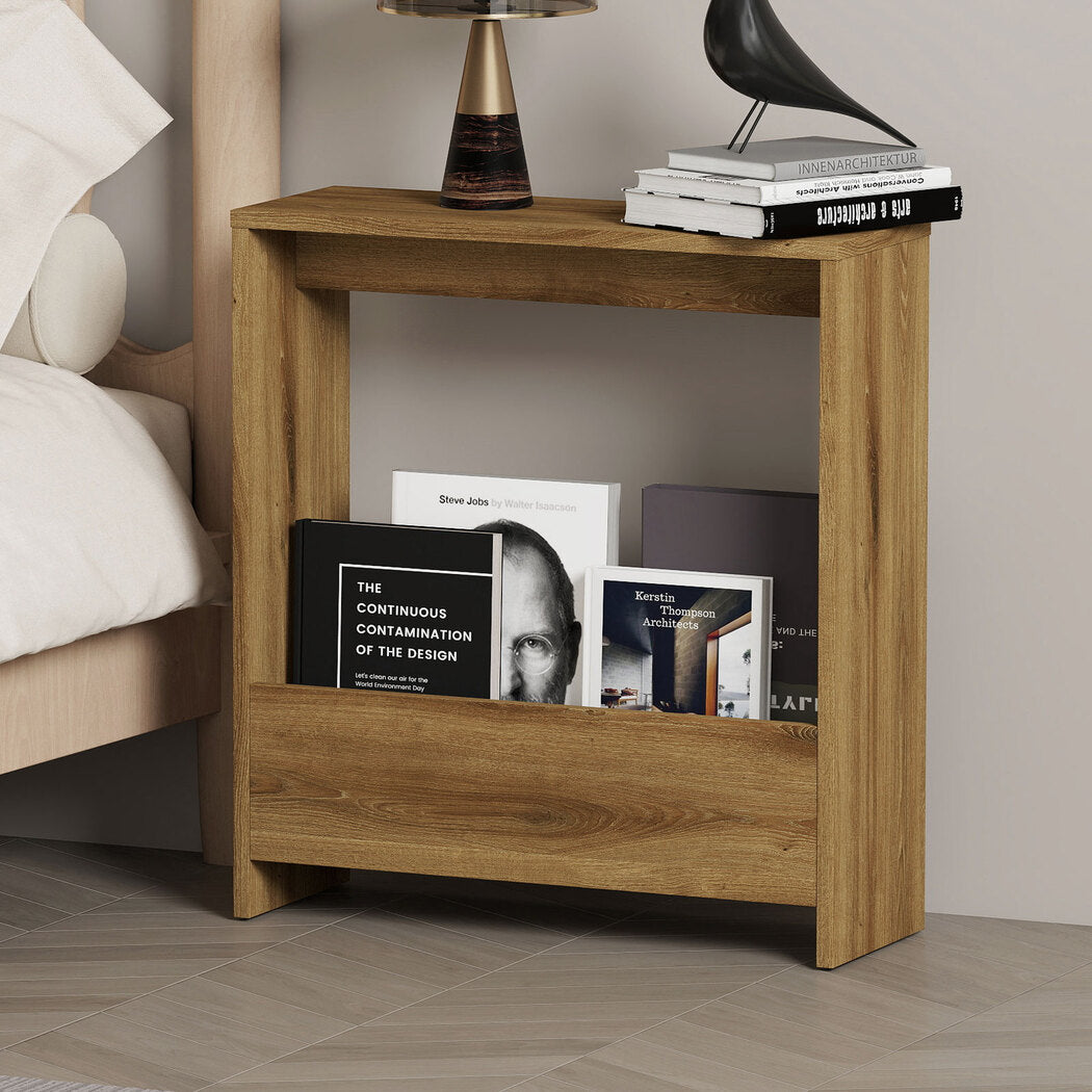 Levede Side Table with Magazine Rack Small End Table-2006732787486429191