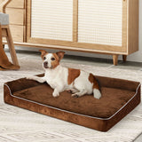 Pawz Orthopedic Dog Bed M Coffee - Close-Up Angle