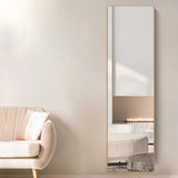 Yezi Wall Mounted Full Length Mirror - Close-Up Angle