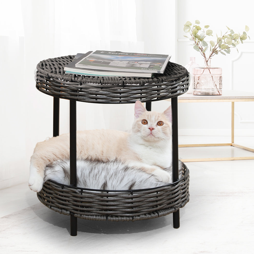 PaWz Rattan Pet Bed Elevated Raised-1954802531649589255