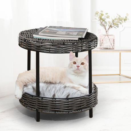 PaWz Rattan Pet Bed Elevated Raised-1954802531649589255