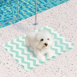 Pawz Pet Cooling Mat S Green - Close-Up Angle