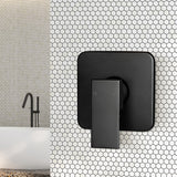 Dutxa Bathroom Shower Mixer Tap Brass Black-2018816691387109383