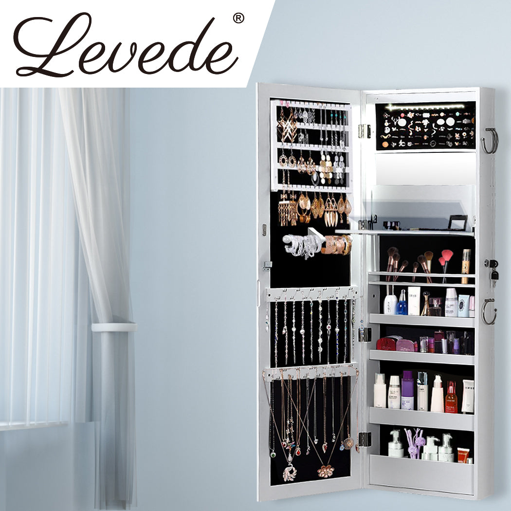 Levede Mirror Jewellery Cabinet Jewelry-2006733194304557063