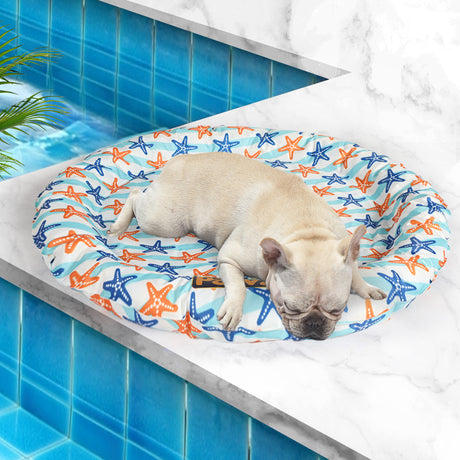 PaWz Pet Cool Gel Mat Cat Bed Dog Bolster L Large-2018816727495872519
