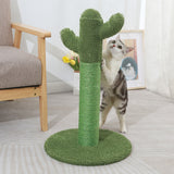 Cactus Cat Scratching Posts Pole Tree - Close-Up Angle