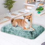 PaWz Dog Mat Pet Calming Bed Memory M Green Medium - Close-Up Angle