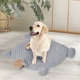 PaWz Pet Bed Cat Calming Beds Dog Squeaky L Grey Large - Close-Up Angle