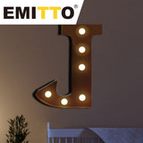 LED Metal Letter Lights Free Standing - Close-Up Angle