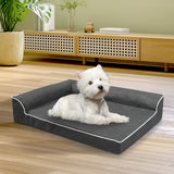 Pawz Orthopedic Dog Bed M Grey - Close-Up Angle