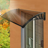 Mountview Window Door Awning Outdoor 1M X 1.5M Brown 1x1.5M - Close-Up Angle