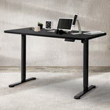Levede Motorised Standing Desk Height 120cm Black 800x 1.5MM - Close-Up Angle