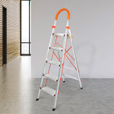 Traderight 5 Step Ladder Folding Aluminium - Close-Up Angle