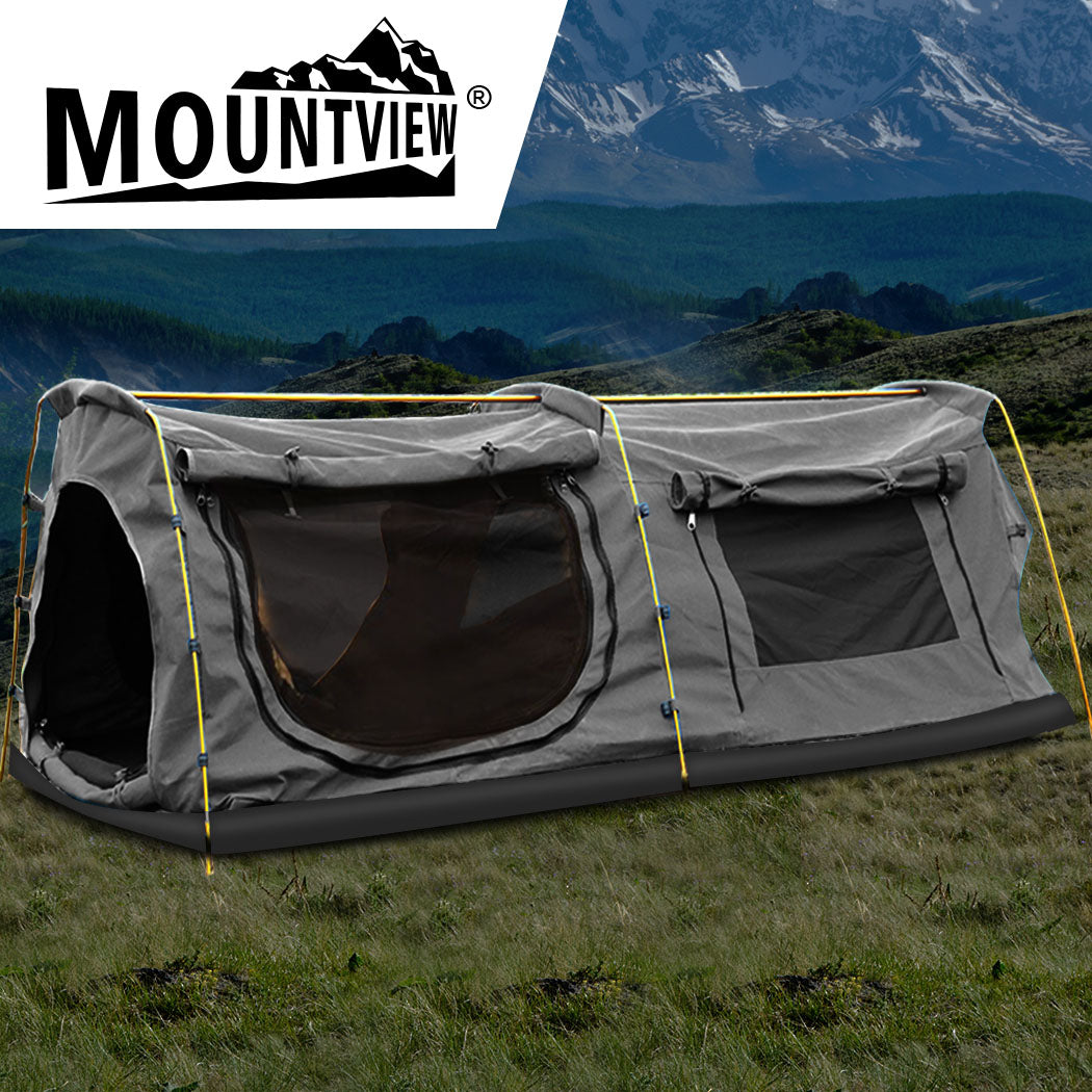 Mountview King Single Swag Camping Swags Grey-2018816907796418567
