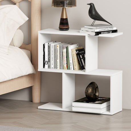 Levede Slim 2 Tier Narrow Side Table Bedside Nightstand-2006732787310268423