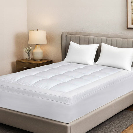 Dreamz Mattress Topper Pillowtop Cover Bed Protector Queen-2018816790355906567