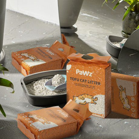 PaWz 2.5kg Tofu Cat Litter Clumping Natural x12-2018816903547588614