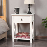 Levede 2x Bedside Tables Drawers Side - Close-Up Angle
