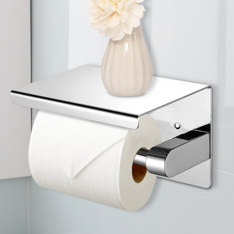 Toilet Paper Holder Roll Bath Tissue Silver-2018816622571163654