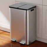 Toque 60L Pedal Bin Kitchen Waste Can Recycling Dustbin-2018816879359037447