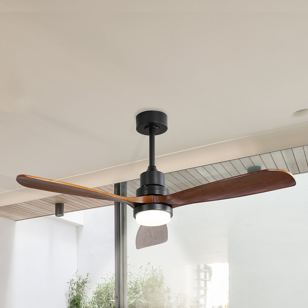 Spector 52'' Wood Ceiling Fan DC Motor Walnut-2018816905690877959