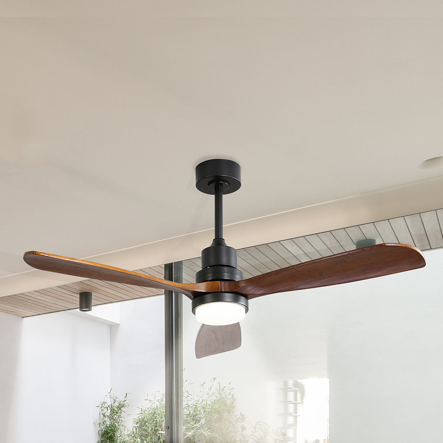 Spector 52'' Wood Ceiling Fan DC Motor Walnut-2018816905690877959
