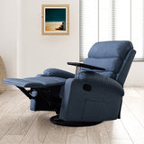 Levede Massage Chair Recliner Chairs Blue - Close-Up Angle
