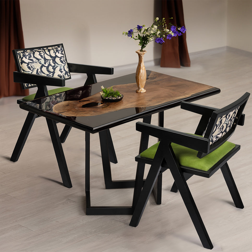 Levede 1X Dining Chair Retro Backrest Chair-2006732902380998663