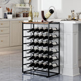 Levede 30 Bottles Wine Rack 6 Tiers Wine Shelves Holder - Close-Up Angle