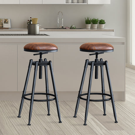 Levede 4x Bar Stools Industrial Kitchen-2018816924095483911