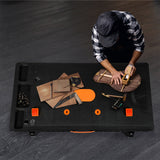 Traderight 5-in-1 Work Table Foldable Workbench 400kg - Close-Up Angle