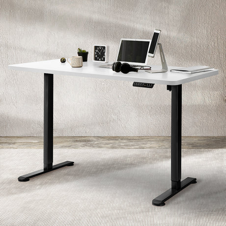 Levede Motorised Standing Desk Adjustable 140cm White 1000x 1MM-2018816933687857159