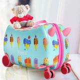 BoPeep Kids Ride On Suitcase Children - Close-Up Angle