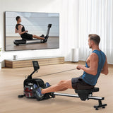 Centra Water Rowing Machine - Close-Up Angle